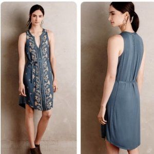 Anthropologie Tiny embroidered dress.